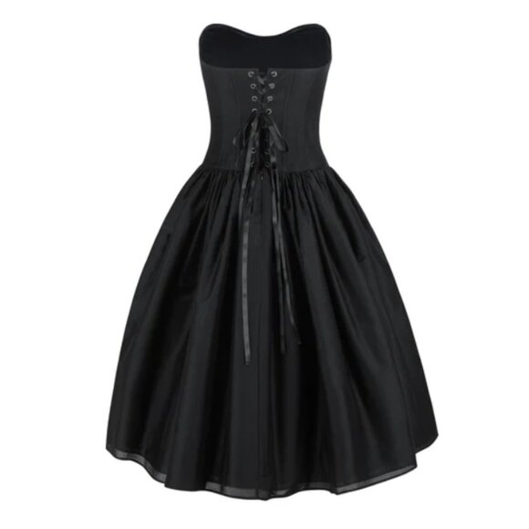 Selkie Black Swan Degas Dress - Strapless Balletcore - Picture 5 of 9